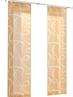 Schiebevorhang in Orange