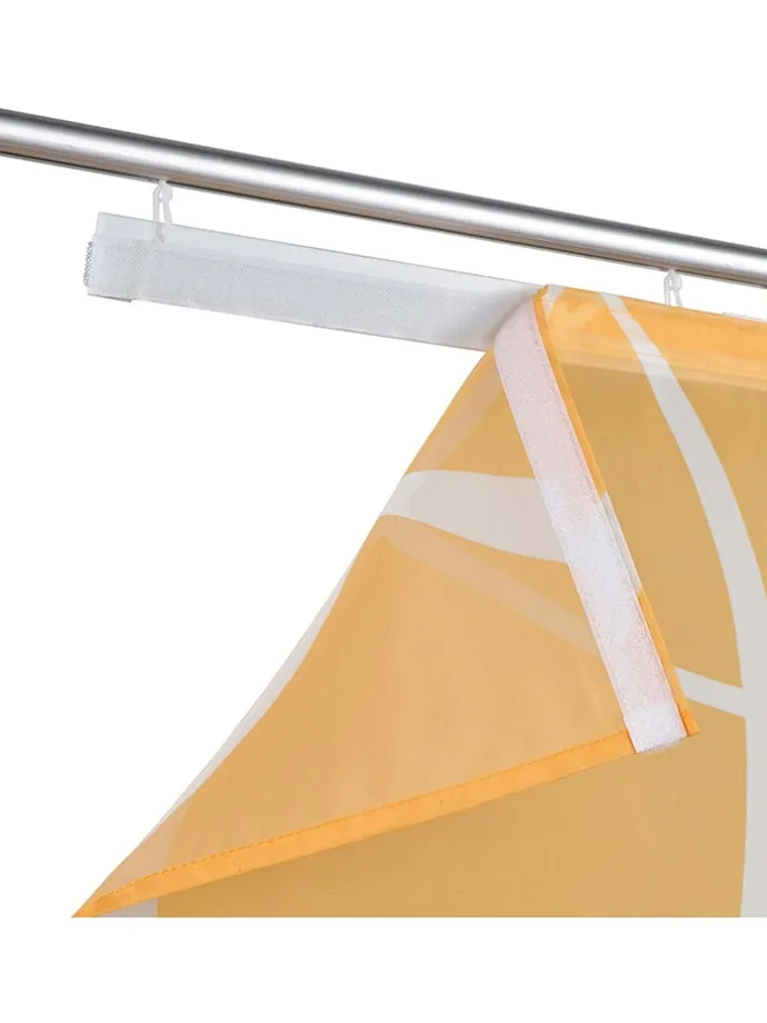 Schiebevorhang in Orange