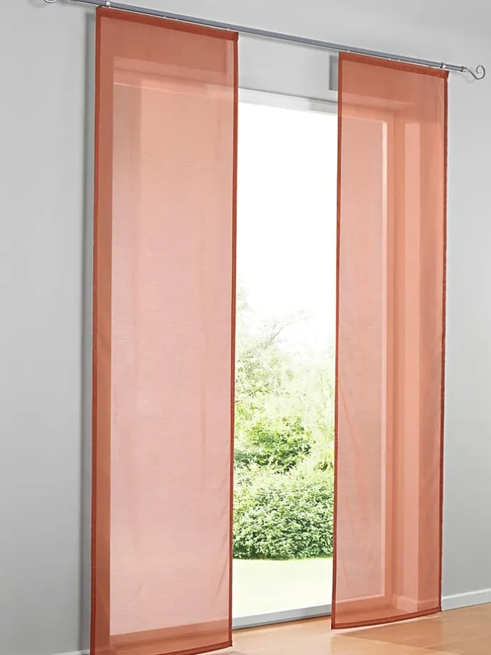 Schiebevorhang in Orange