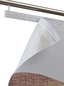 Schiebevorhang in Weiß/ Beige