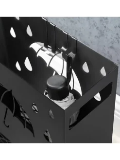 Schirmständer in Schwatz - (B)28 x (H)41 x (T)12 cm