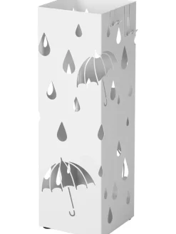 Schirmständer in Weiß - (B)15,5 x (H)49 x (T)15,5 cm