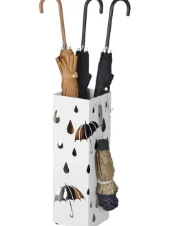 Schirmständer in Weiß - (B)15,5 x (H)49 x (T)15,5 cm