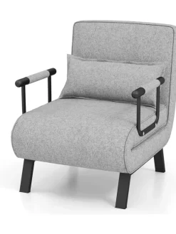 Schlafsessel Klappbar in Grau