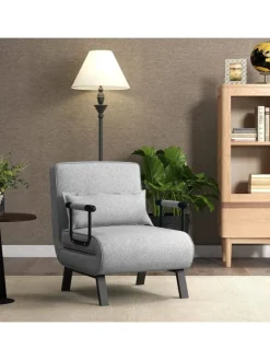 Schlafsessel Klappbar in Grau