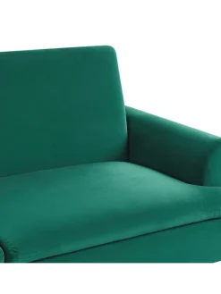Schlafsofa VETTRE in Grün/Gold - (W) 210 x (H) 88 x (L) 84 cm