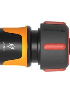 Schlauchkupplung "CF QuHoseConnSTOP" in Schwarz/ Orange/ Rot