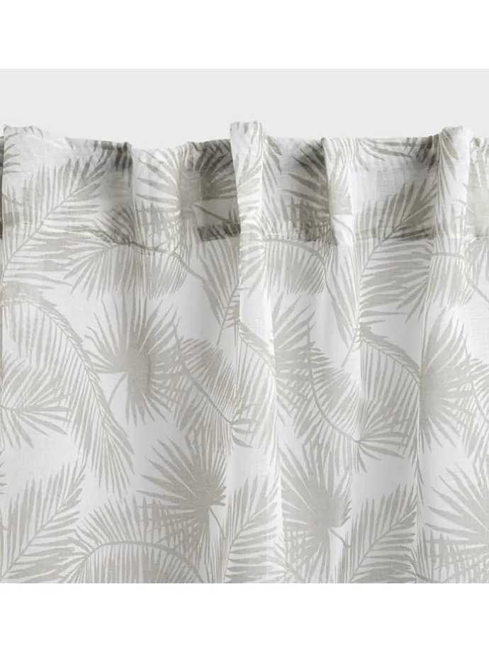 Schlaufengardine "Pella" in Beige/ Grau - (L)250 x (B)140 cm