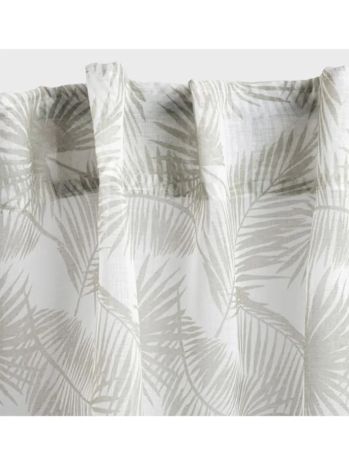 Schlaufengardine "Pella" in Beige/ Grau - (L)250 x (B)140 cm