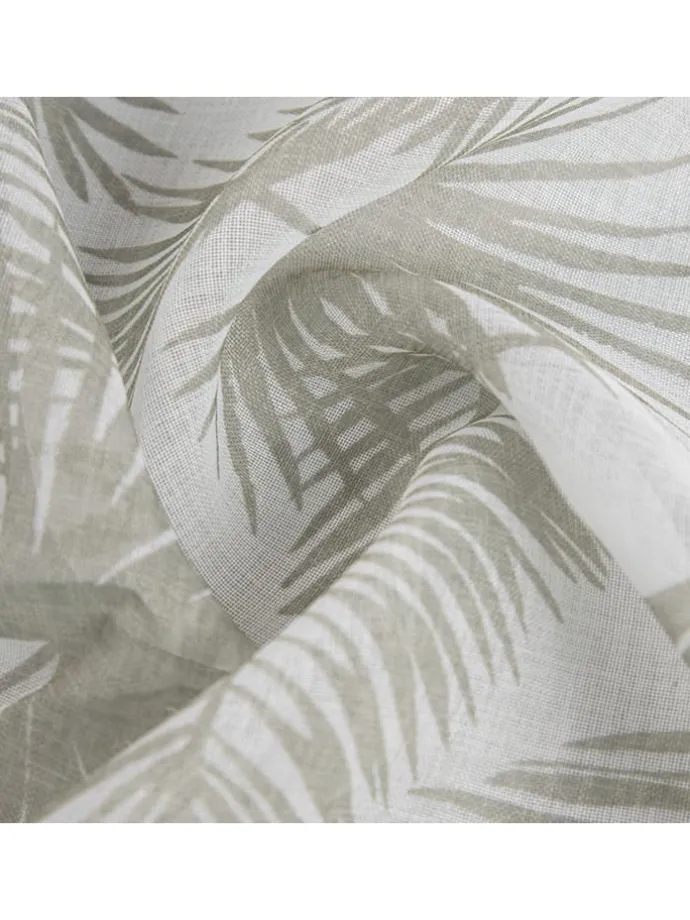 Schlaufengardine "Pella" in Beige/ Grau - (L)250 x (B)140 cm