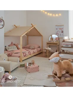 Schminktisch für Kinder in braun