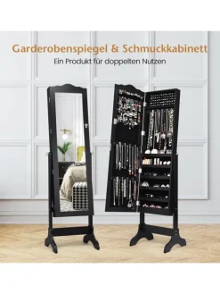 Schmuck mit Ganzkörperspiegel in Schwarz