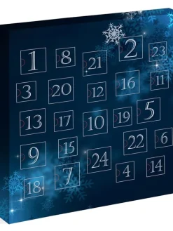 Schmuck-Adventskalender in Dunkelblau