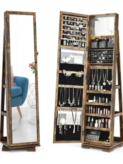 Schmuckaufbewahrung in Taupe