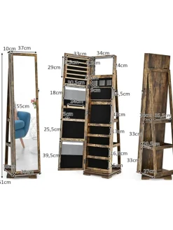 Schmuckaufbewahrung in Taupe