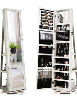 Schmuckaufbewahrung in Weiß