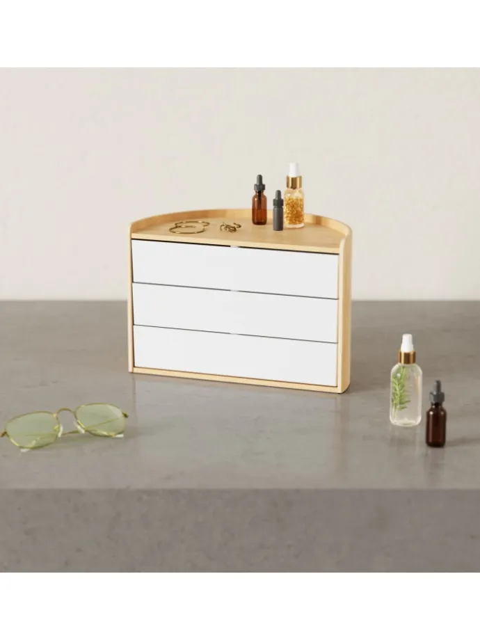 Schmuckaufbewahrung Moona 27 x 15 x 18cm in weiß