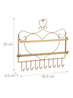 Schmuckhalter in Gold - (B)36,5x (H)30 x (T)3,5 cm