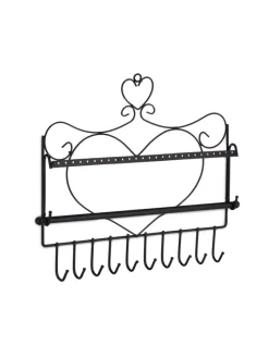 Schmuckhalter in Schwarz - (B)36,5x (H)30 x (T)3,5 cm