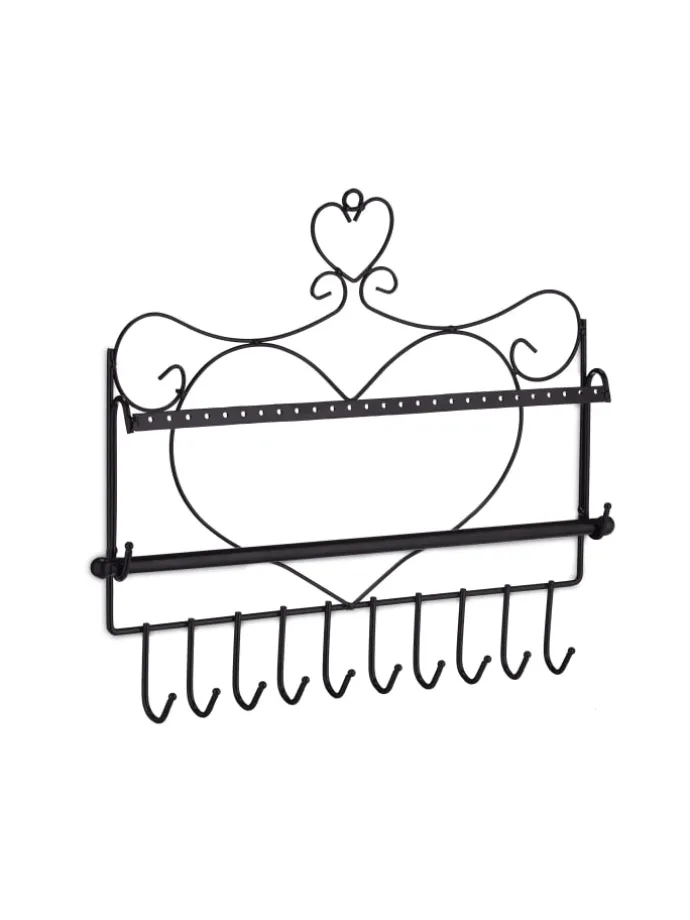 Schmuckhalter in Schwarz - (B)36,5x (H)30 x (T)3,5 cm