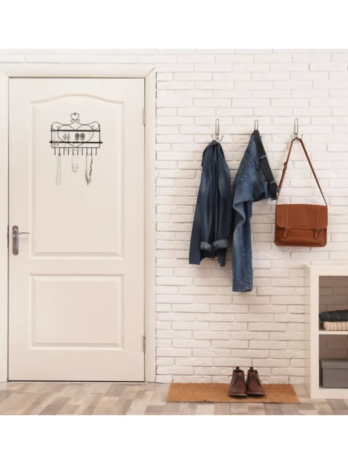 Schmuckhalter in Schwarz - (B)36,5x (H)30 x (T)3,5 cm