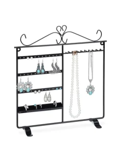 Schmuckhalter in Schwarz - (B)31,5 x (H)34 x (T)9 cm