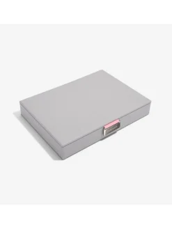 Schmuckkasten in Grau - (B)25 x (H)18 x (T)4,2 cm