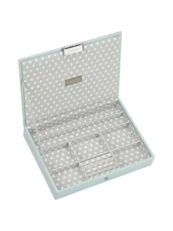 Schmuckkasten in Hellblau - (B)25 x (H)18 x (T)4,2 cm