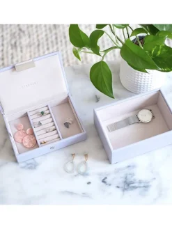 Schmuckkasten in Lila - (B)18 x (H)12,5 x (T)11,5 cm