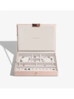 Schmuckkasten in Rosa - (B)25 x (H)18 x (T)4,2 cm