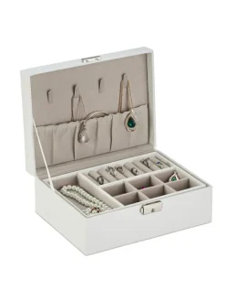 Schmuckkasten in Weiß - (B)23 x (H)9,5 x (T)17,5 cm