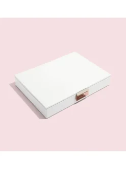 Schmuckkasten in Weiß - (B)25 x (H)18 x (T)4,2 cm