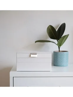 Schmuckkasten in Weiß - (B)25 x (H)18 x (T)13,7 cm