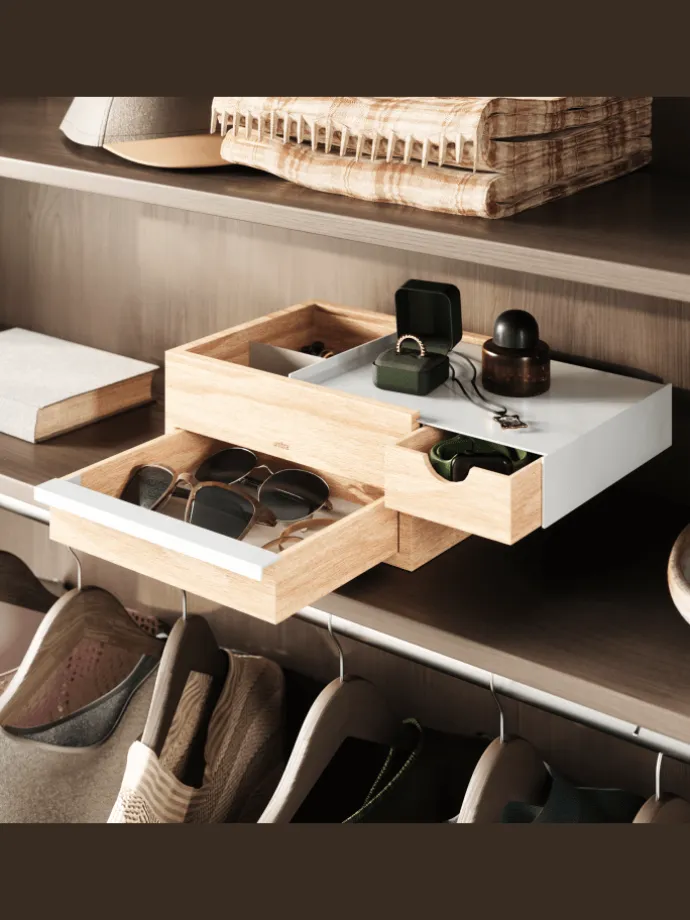 Schmuckkasten Stowit weiß 26 x 22 x 12cm in weiß