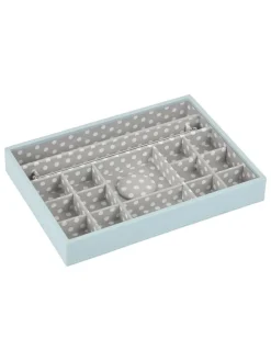 Schmuckkiste in Hellblau - (B)25 x (H)18 x (T)3,7 cm