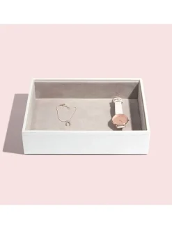 Schmuckkiste in Weiß - (B)25 x (H)18 x (T)6 cm