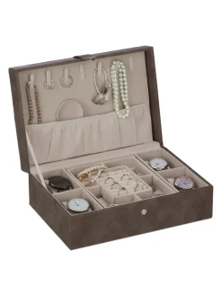 Schmuckkästchen in Braun - (B)29 x (H)10 x (T)20 cm