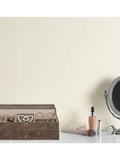 Schmuckkästchen in Braun - (B)34 x (H)13 x (T)31 cm