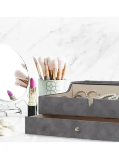 Schmuckkästchen in Braun - (B)34 x (H)13 x (T)31 cm