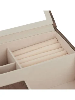 Schmuckkästchen in Braun - (B)34 x (H)13 x (T)31 cm