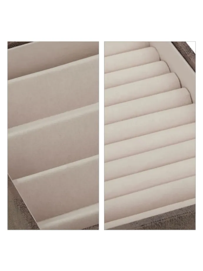 Schmuckkästchen in Braun - (B)30 x (H)5 x (T)21 cm