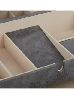 Schmuckkästchen in Grau - (B)34 x (H)13 x (T)31 cm