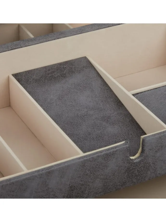 Schmuckkästchen in Grau - (B)34 x (H)13 x (T)31 cm