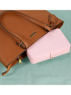 Schmuckkästchen in Rosa - (B)21 x (H)4,5 x (T)14,5 cm