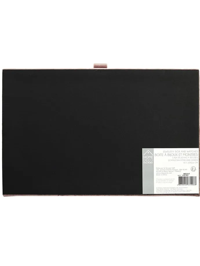 Schmuckkästchen in Rosa - (B)25 x (H)8 x (T)16 cm