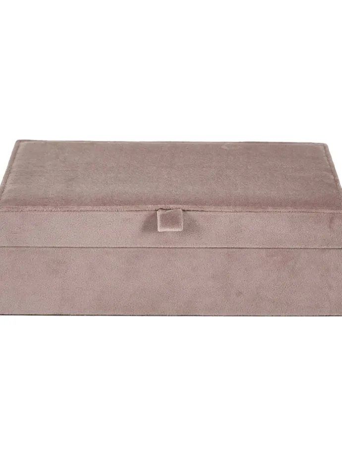 Schmuckkästchen in Rosa - (B)25 x (H)8 x (T)16 cm