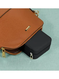 Schmuckkästchen in Schwarz - (B)10 x (H)5 x (T)10 cm