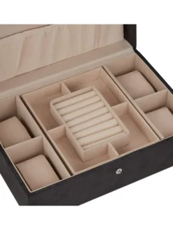 Schmuckkästchen in Schwarz- (B)29 x (H)10 x (T)20 cm