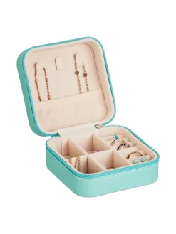 Schmuckkästchen in Türkis - (B)10 x (H)5 x (T)10 cm