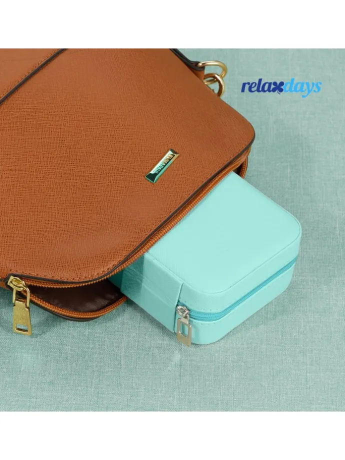 Schmuckkästchen in Türkis - (B)10 x (H)5 x (T)10 cm